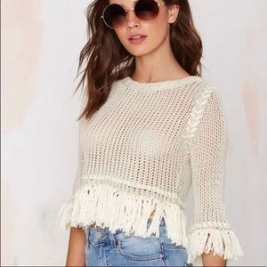 For Love and Lemons Crop Sweater - SOLD